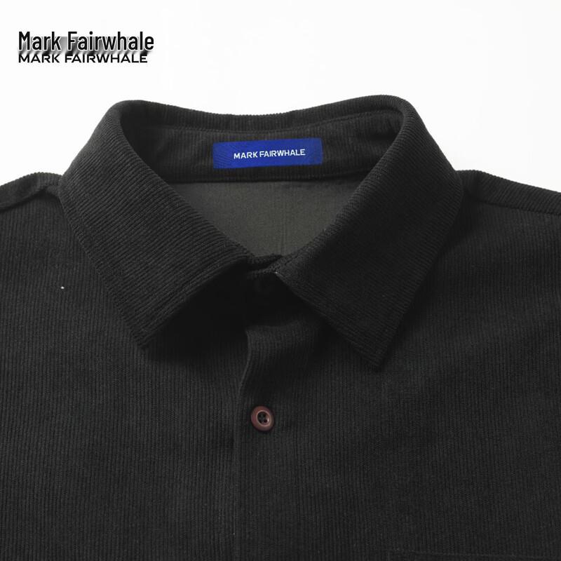 Mark Fairwhale Men's Minimalist Long-Sleeve Casual Shirt Jacket