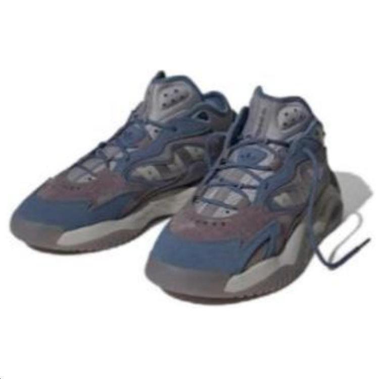 Adidas Originals Streetball 2 Fabric Leather Sports Retro Non-Slip Wear-Resistant Low-Top Lifestyle Casual Shoes Unisex Casual Shoes Blue Gray ID4769