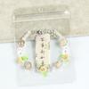 Ancient-style butterfly memory circle bracelet - girl's lustrous colored bead string necklace