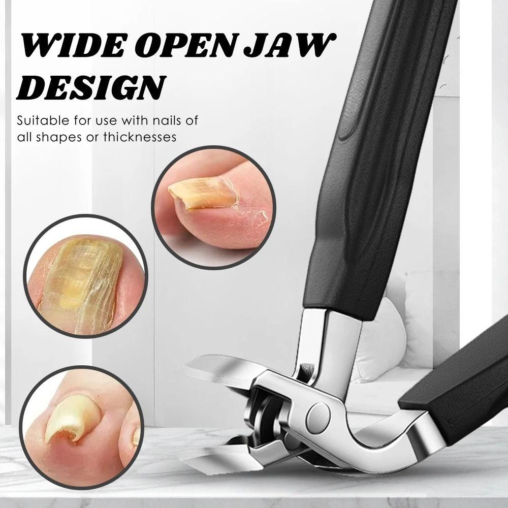 Stainless Steel Angled Head Nail Clippers Ergonomic Design Nail Clippers Nail Trimmer  Thick Nails