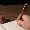 Business Office Calligraphy Wooden Signature Pen, Smooth Writing, Office and School Stationery Supplies Ballpoint Pens