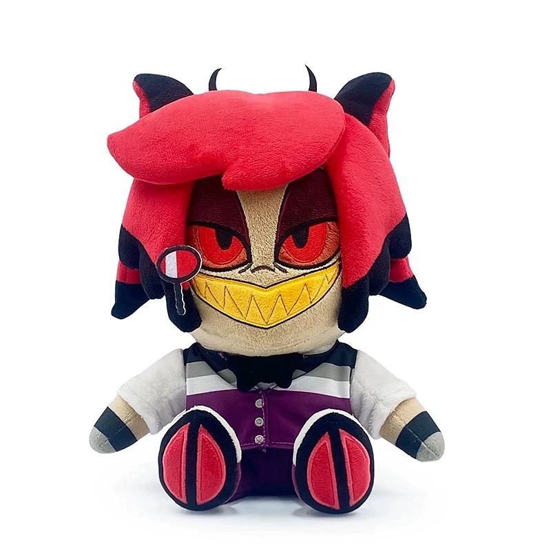 Genuine Anime Hazbin Hotel Alastor Charlie Morningstar Angel Dust Addiction Cosplay Cartoon Fluffy Maumet Cotton Puppet Gift as shown