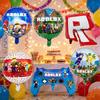 Combinación de Globos de Papel de Aluminio de Roblox Caliente Temática Dibujos Animados Celebración para Decorar Baby Shower Fiesta de Cumpleaños Suministros Regalos