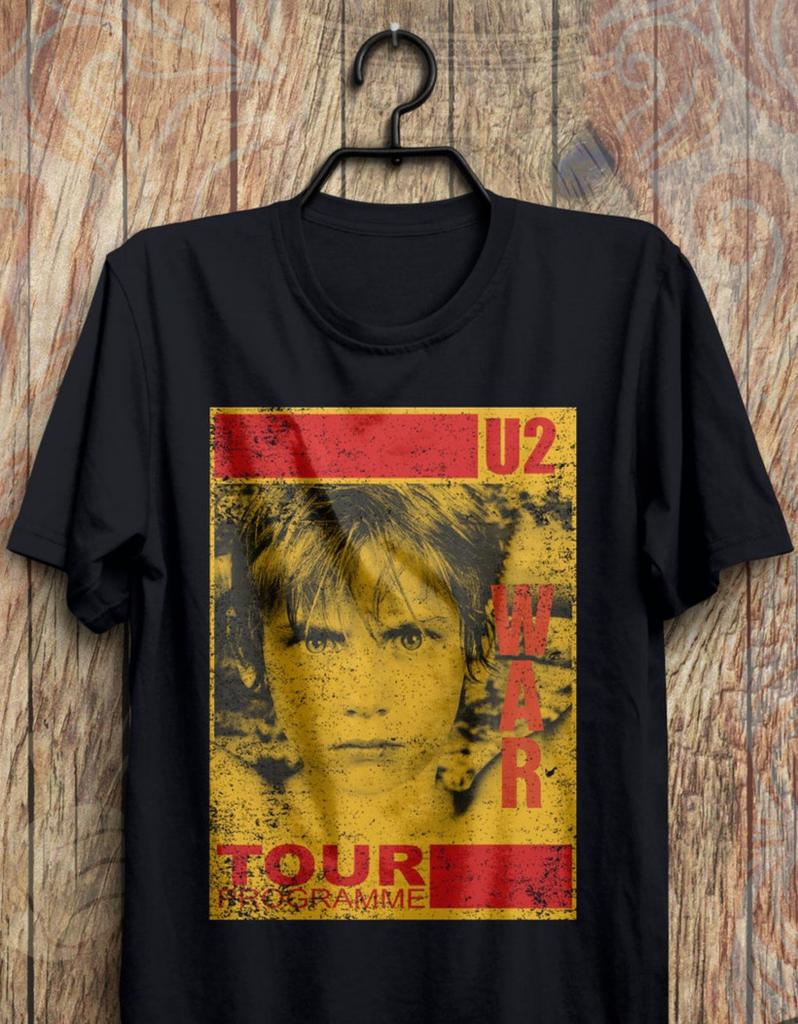 U2 War Tour 80s Tričko, U2 Tričko, U2 Kapela Tričko, Klasický Rock, Unisex Tričko