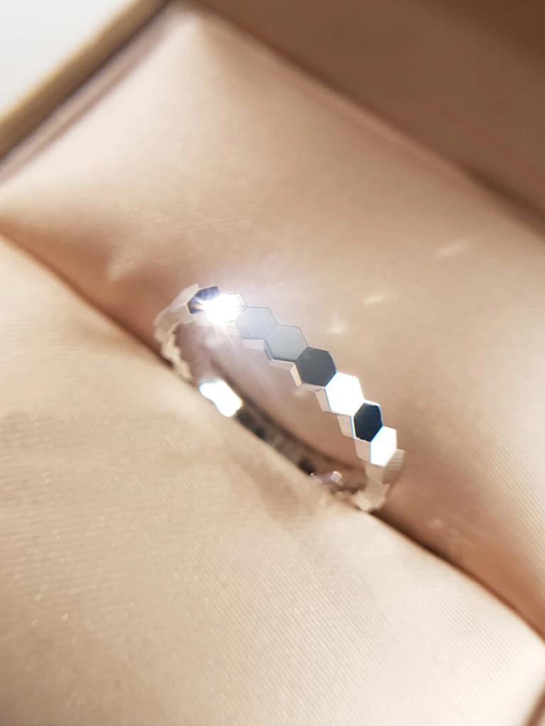 925 Sterling Silver Zircon Vintage Geometric Shape Rings For Women Gift Match Daily Party High Quality Fine Jewelry Accessories