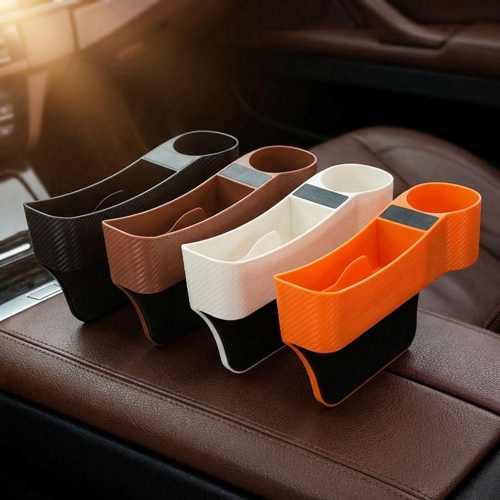 Water Cup Holder Car Gap Storage Box Easy Install Car Storage Organizer Multi-functional Design