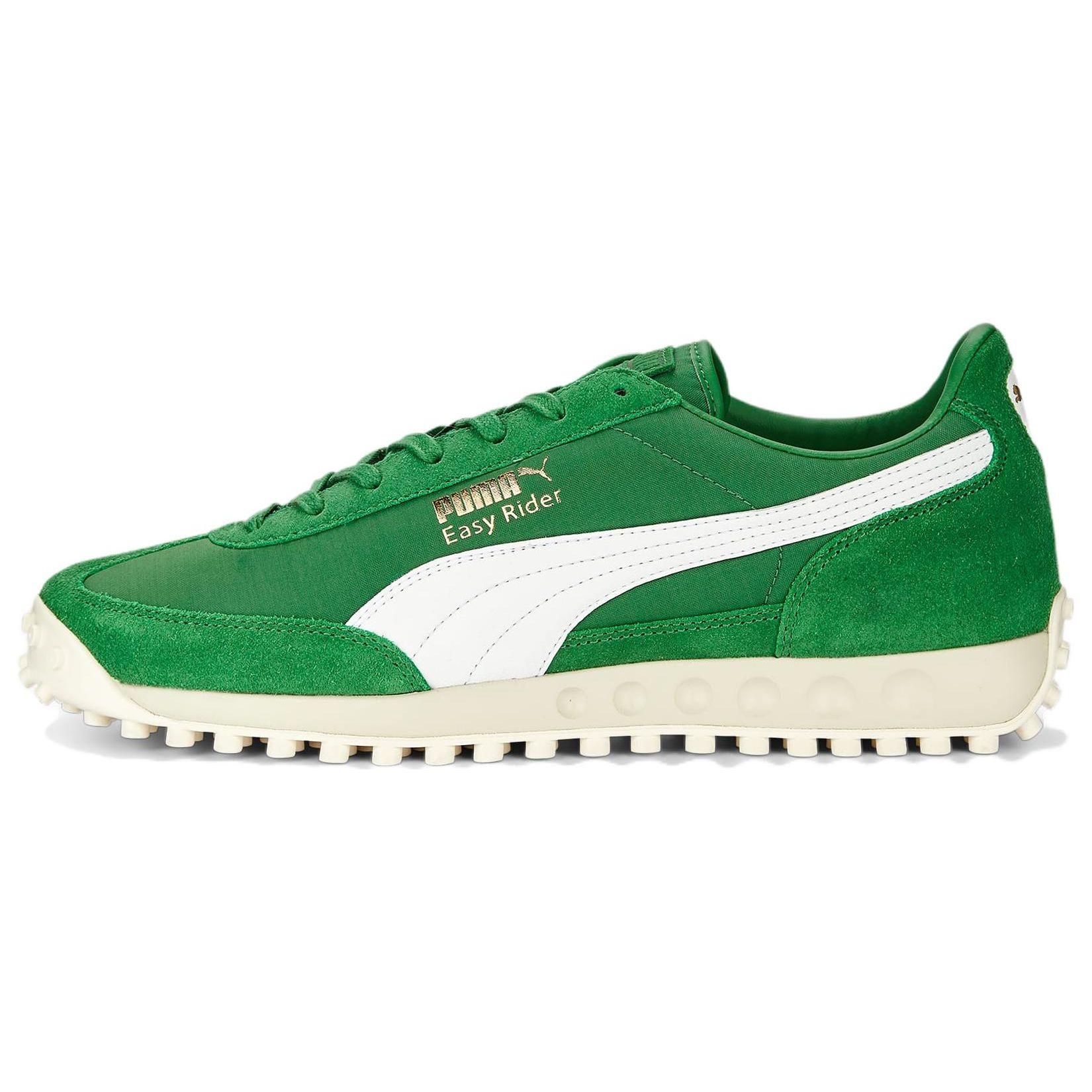 

Puma Кроссовки Easy Rider 2 из нейлона, замши и кожи, ретро кроссовки на низкой подошве для повседневной носки, мужские кроссовки, зеленые/белые 393332-02 42