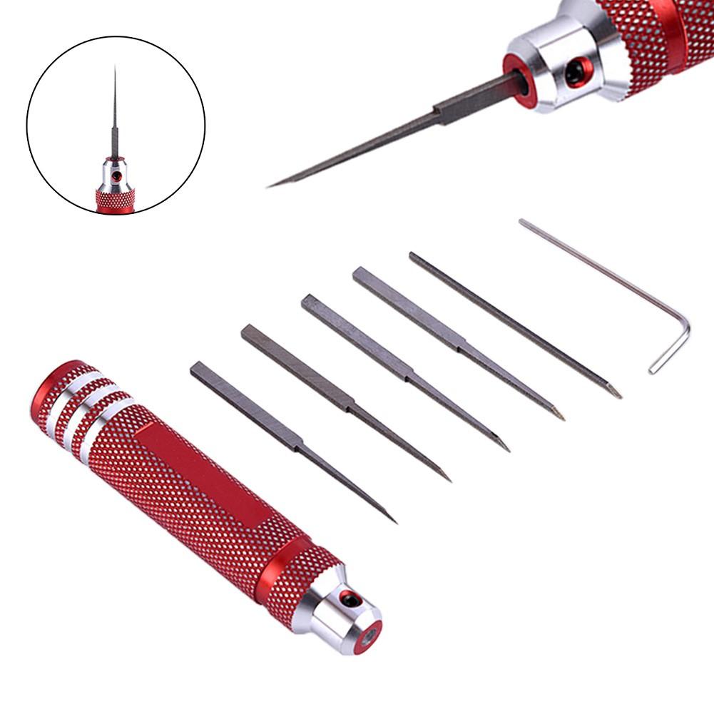 6pcs/set Model Scriber Chisel For RC Car Hex Key Wrench Resin Carved