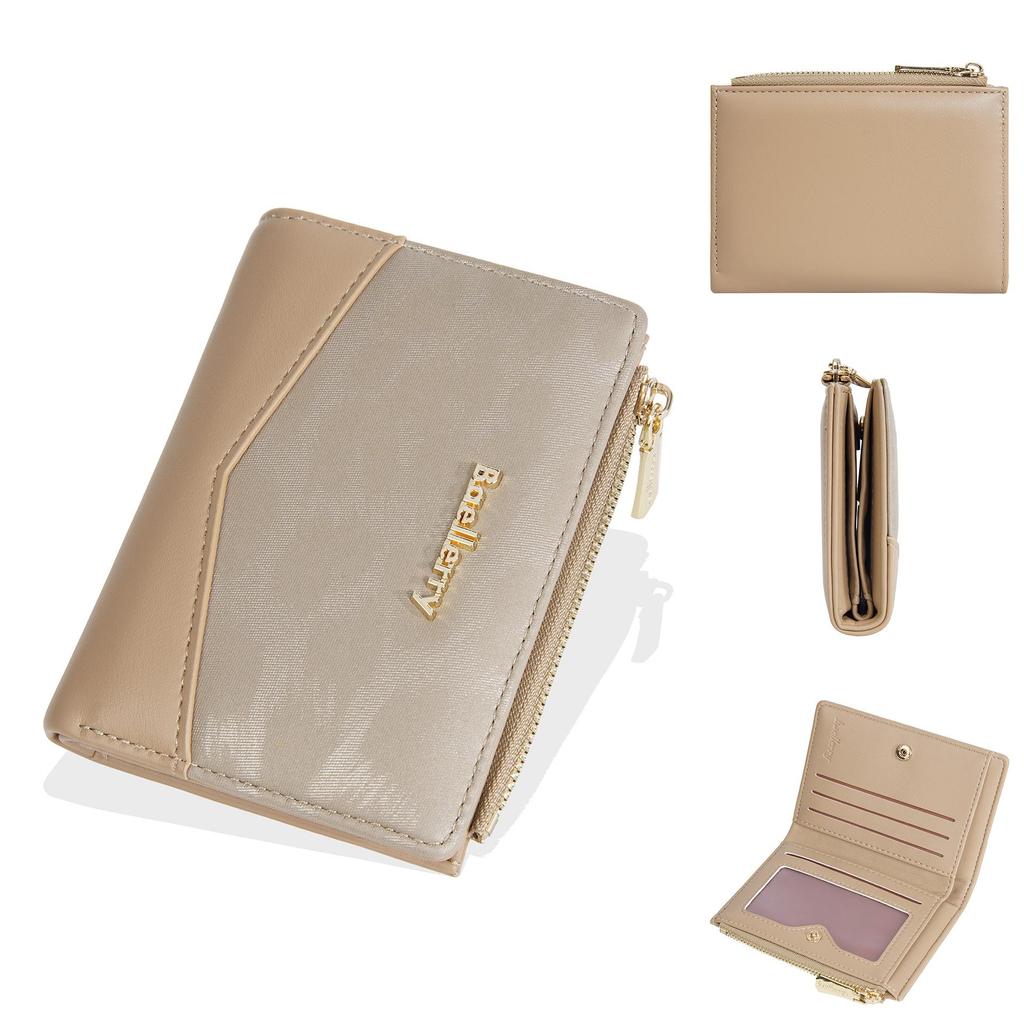 Women's Short Style Wallet: Multi-Card Slot, Large Capacity, Luxury Coin Purse for Students