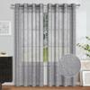 Full Dolly Hot Silver Small Cross Flower Semi-Blackout Window Screen Meike Duo Curtain
