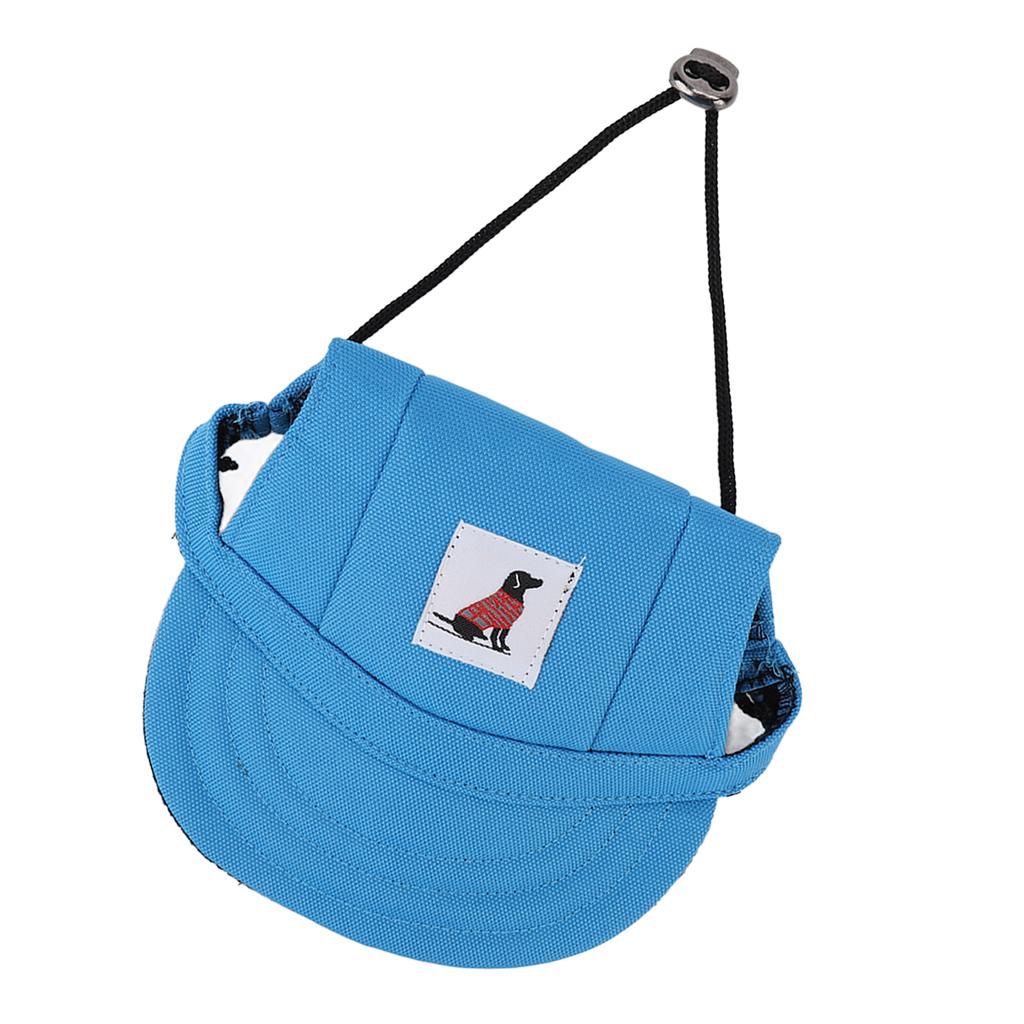 Pet Baseball Hat Adjustable Summer Stylish Dog Outdoor Sunbonnet with 2 Ear Holes for Outdoor Camping Travel