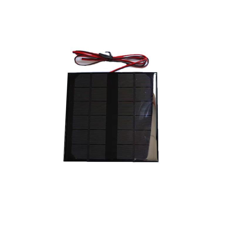 Monocrystalline Solar Panel Epoxy Board 145x145mm, 6V 3W, for 3.7V Battery Charging
