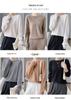 Women's Stylish Wool Cashmere Sweater - Round Neck, Loose Fit, Hollow Design, Autumn/Winter Base Layer.