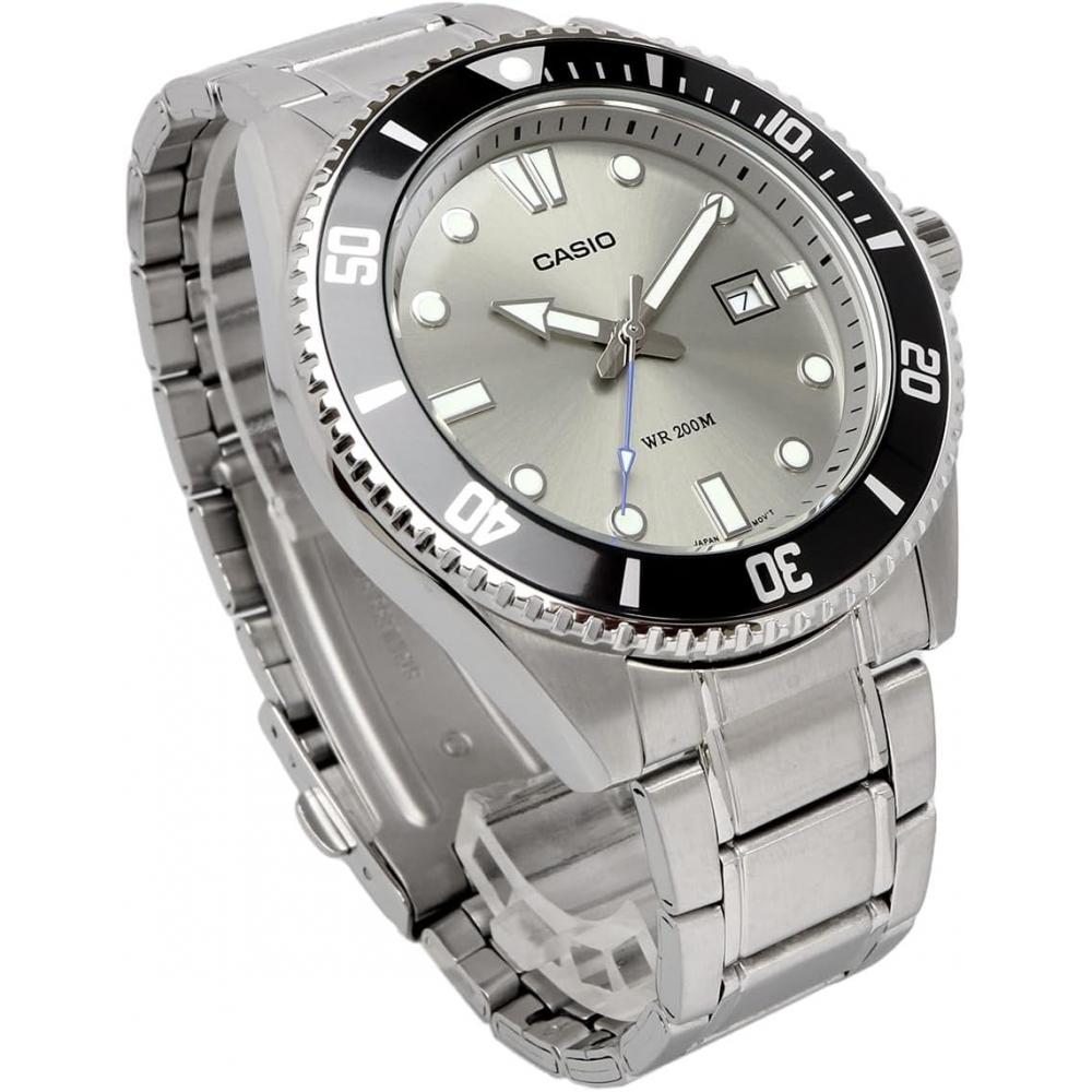 Casio Standard Analog Sports 20 Bar Water Resistant Wristwatch Gray Dial Metal B