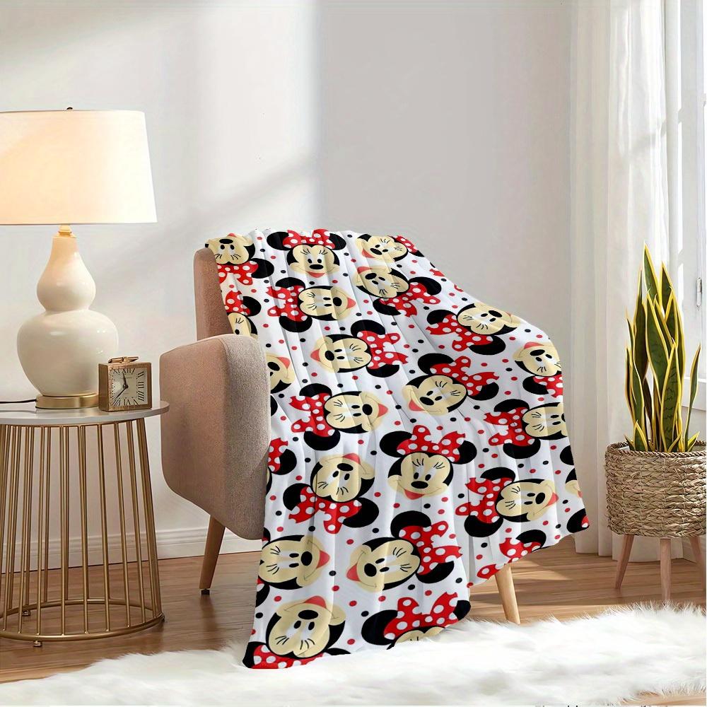 1pc Velvet Mickey Mouse Pattern Throw Blanket for Bedding Small Coverlet, Sofa Blanket, Gift, Home Decoration, Room Decor