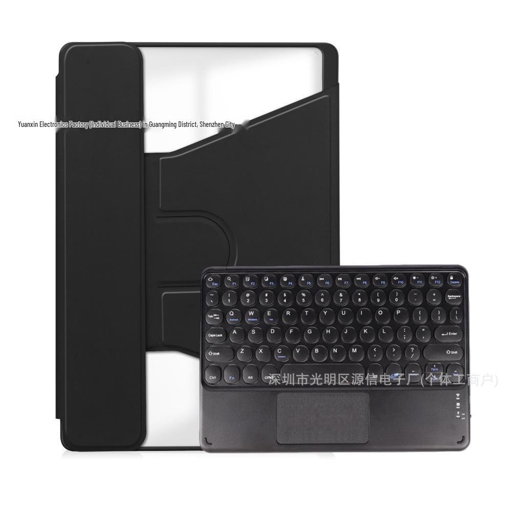 Samsung S10 Lite/S9 FE Tablet Case with 360° Rotating Magnetic Leather Cover and Wireless Bluetooth Keyboard