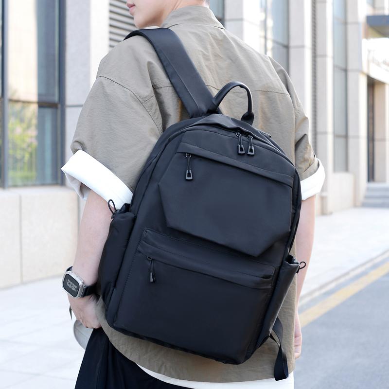 Rucsac Bărbați Capacitate Mare Călătorie Timp Liber Culoare Solidă Rucsac pentru Laptop Modă Bărbați și Femei Studenți Ghiozdan Școlar