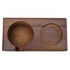 Solid Beech Wood Coffee Portafilter Holder Coffee Tamping Station  Coffee Making Accessories