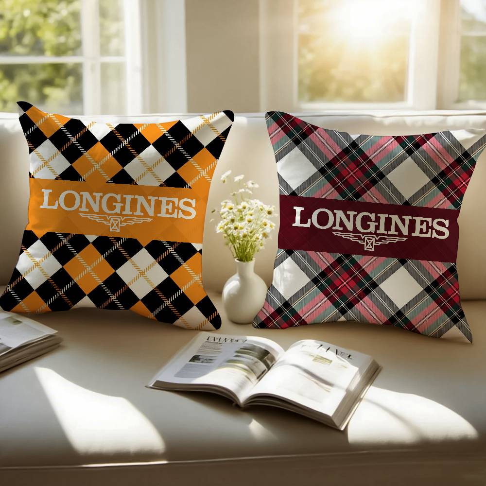 Elegant Style-Longines-Exquisite Craftsmanship Pillow Case Anti-dustmite Pillowcase Invisible Zipper Silky Short Plush Sofa