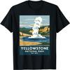 Yellowstone Nationalpark Vintage Camping Wandern Herren Damen T-Shirt