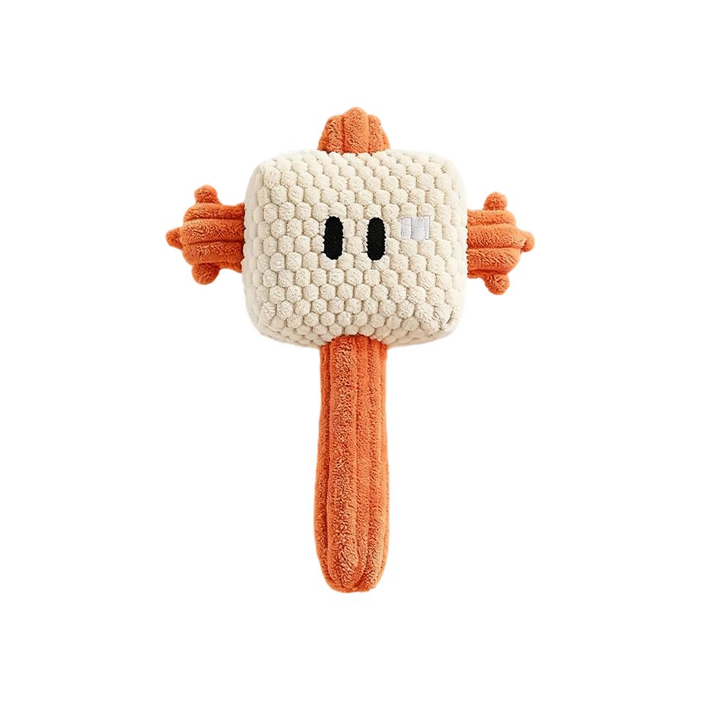Pet Plush Hammer Toy For Self-entertainment, Boredom Relief, Teeth Grinding, Resistance, With A Plush Rope Knot And Sound Function, Suitable For Puppy