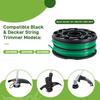 For Black & Decker Lawn Mower 10 DF-080-BKP Nylon Wire Spools + 2 RS0011 Spool Caps