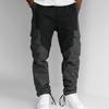 Pantaloni sportivi da uomo Patchwork Elastico in vita Colori larghi abbinati Multi tasche Pantaloni cargo casual a vita media morbidi e traspiranti Pantaloni lunghi da uomo