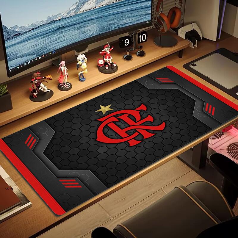 Flamengo logo Color Mouse Pad Large Gaming Table Cushion Non-slip Laptop Tablet Big Mousepad XXL Mat Mini PC Playmat With Lock edge