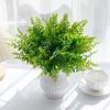 2/5pcs Artificial Plants Plastic Persian Fern Leaves For Home Wedding Party Balcony Decor Flowers Arrangement Bride Bouquet Prop
