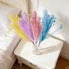 Yousheng Colorful Faux Pampas Grass Fluffy Artificial Bulrush Fake Tall Reed Stems Vase Filler for Living Room Wedding Boho Floral