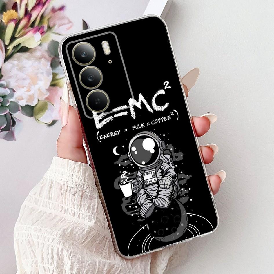 Für Realme C75 Hülle 2024 Niedlicher Löwe Marmor Panda Weiches Silikon Klares TPU Handy Rückseite Schutzhülle Für Realme C75 4G C 75 Coque