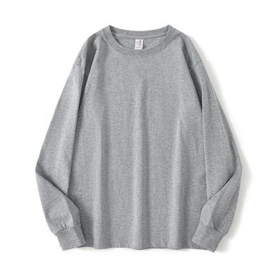 Spring Autumn Solid Cotton T-shirts Women Harajuku Oversized Long Sleeve Y2k Tops Unisex Korean Streetwear Casual Basic T Shirt Female Good Quality
