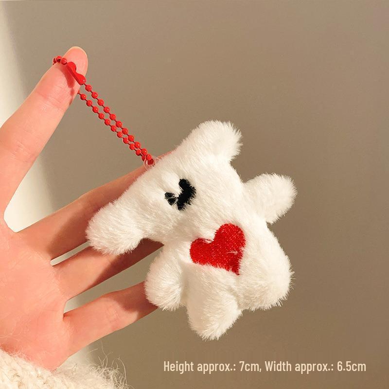 Uroczy pluszowy breloczek w kształcie chmurki - Śliczna zawieszka do plecaka i mały prezent