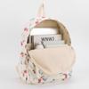 Girls Teenage Canvas Floral Print Backpack with Laptop Compartment Women School Bookbag Travel Knapsack Sweet Casual Daypack