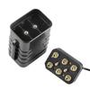 1 Pc 6x18650 12V Rechargeable Battery Pack for Case Waterproof Housing Cover Battery Storage Box with 5.5x2.1mm Adapter