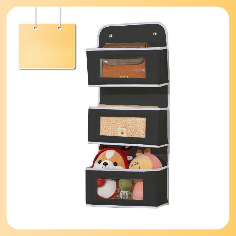 Rear storage hanging bag large capacity multi-layer toy and miscellaneous storage bag student dormitory storage hanging rack S чёрный 2690₽