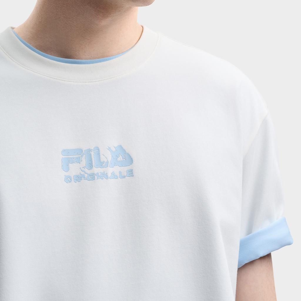Fila Original Fashion Simple Trend Classic Retro Sports Casual Versatile Comfortable Breathable Loose Round Neck Short Sleeve T-Shirt F11M629102FWT