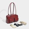 Bag women, autumn and winter new Korean large-capacity retro bowling portable shoulder bag