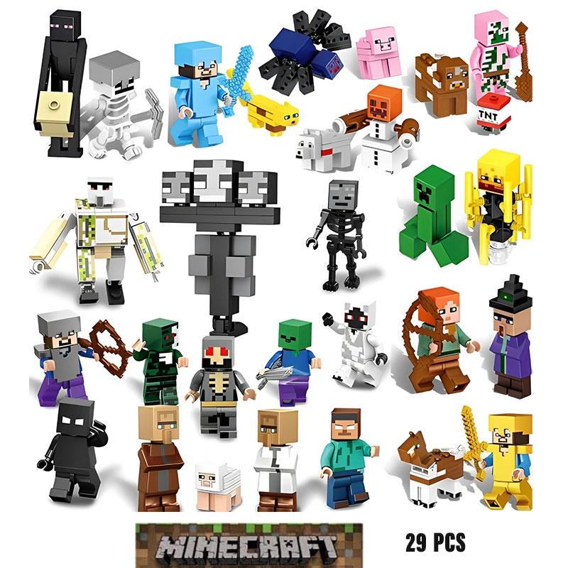 Interactive My World Building Blocks Small Parts 29pcs Plastic Material