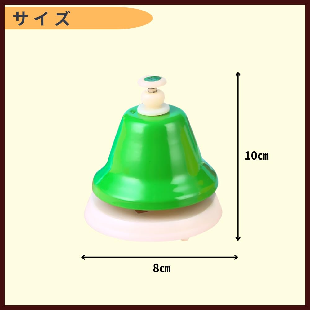 Ideamall Music Bell Handbell Xylophone Tabletop Bell 8 Sound Set Colorful Touch Type Gift Doorbell
