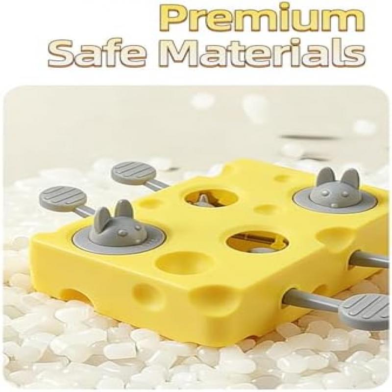 Dtaigou Interactive Cat Toy - Slow Feeder Puzzle Game, Treat Dispenser, Mental Stimulation Enrichment for Kittens, Puppies, Indoor Pets