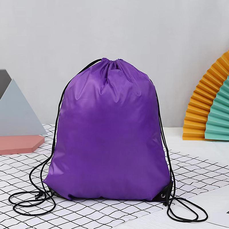 Waterproof Foldable Gym Bag Bundle Pocket Fitness Backpack Drawstring Hiking Camping Swimming Sports Bags