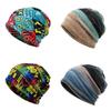 Vintage Style Pullover Cap With Printed Design For Casual Winter Outfits