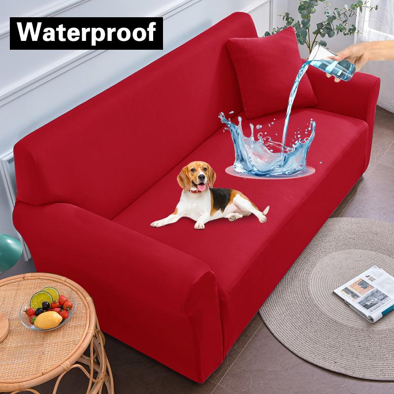 Water-Resistant Sofa Protector Elastic Sofa Cover Adjustable Armchair Couch Cover Corner Sofa Slipcover Furniture Protector 1Pc