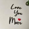 Love You Bye Panneau Décoration au-dessus de la Porte Décoration Murale Décoration en Écriture Bois Pour Porte Maison Cadeau Saint-Valentin Mariage Thanksgiving