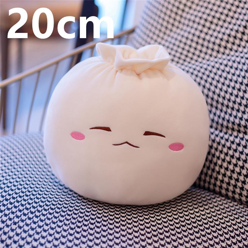 Brinquedos de Pelúcia Criativos em Formato de Pão Chinês Almofada Macia Recheada de Bolinhos Kawaii Almofada Boneca de Comida Simulação Presente para Crianças Decoração de Casa
