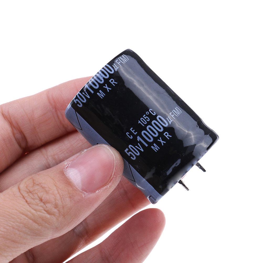 2pcs 10000uf 50v 10000mfd 105c aluminum electrolytic capacitor 30×50mm