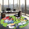 Keroro (1) Round Office Rug Decorative Floor Rug for Office Bedroom Living Room and Home Space
