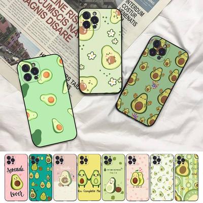 Cute Avocado Phone Case For Iphone 8 7 6 6s Plus X Se 2020 Xr Xs 14 11 12 13 Mini Pro Max Mobile Case