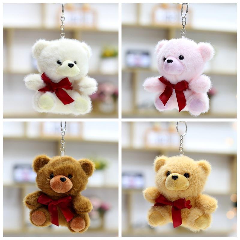 New Bear Doll Doll Plush Pendant Cute Couple Bag Keychain Hanging Decoration Children Comfort Toys